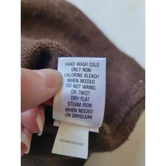 Croft & Barrow patchwork cardigan sweater featuring embroidered nature scenes 2X - Picture 14 of 14